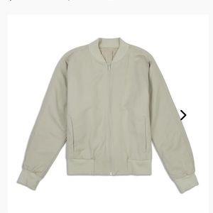 Lululemon non stop bomber jacket raw linen - new with tags